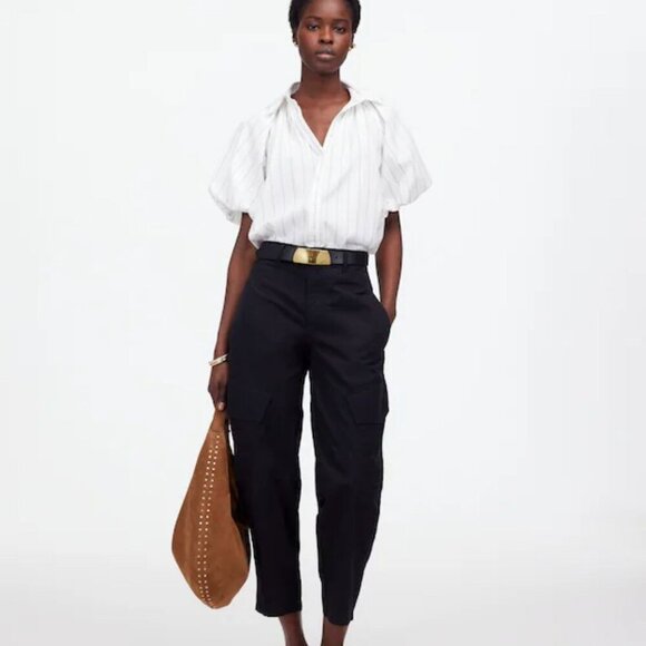 NWT Madewell Shirred Bubble-Sleeve Button-Up Shirt - Size: XXS - Picture 14 of 14